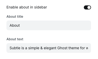 About widget