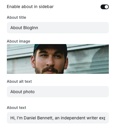 About widget