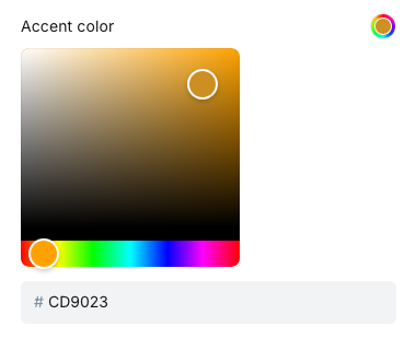 Accent color
