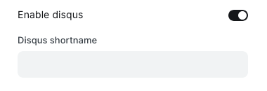 Disqus comments