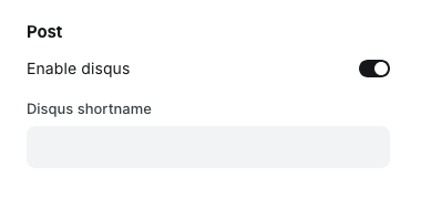 Disqus comments