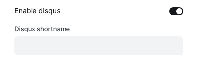 Disqus comments
