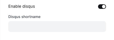 Disqus comments