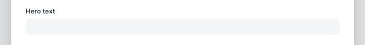 Homepage hero setting in Ghost Admin